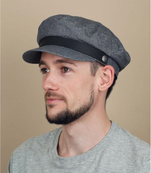 gorra marinera gris Brixton Fiddler middle grey